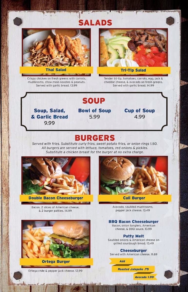 Menu Generals Cafe & Grill-7